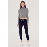 Splits59<br><B>Jackson Rib Cropped Turtleneck</B>