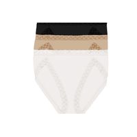 Natori<br><B>Women's Bliss Cotton French Cut Brief 3 Pack</B>