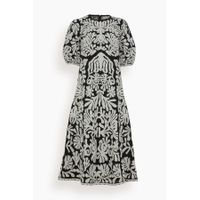 Sea<br><B>Agathe Applique Puff Sleeve Dress</B>